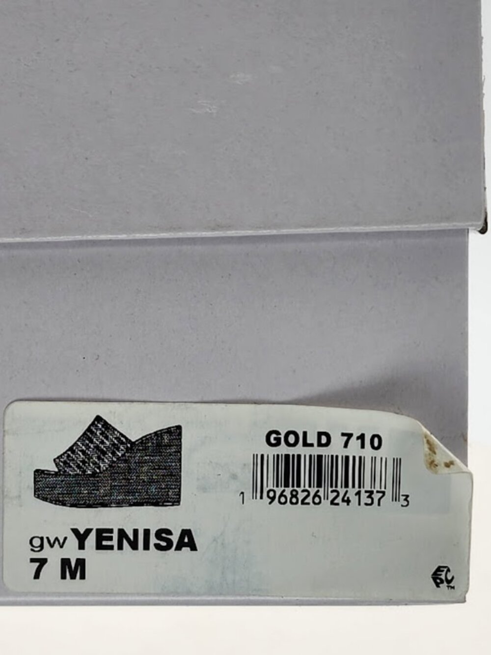 GUESS Yenisa Gold Woven Platform Wedge Slide Sandals Women's Size 7 M - Picture 9 of 9